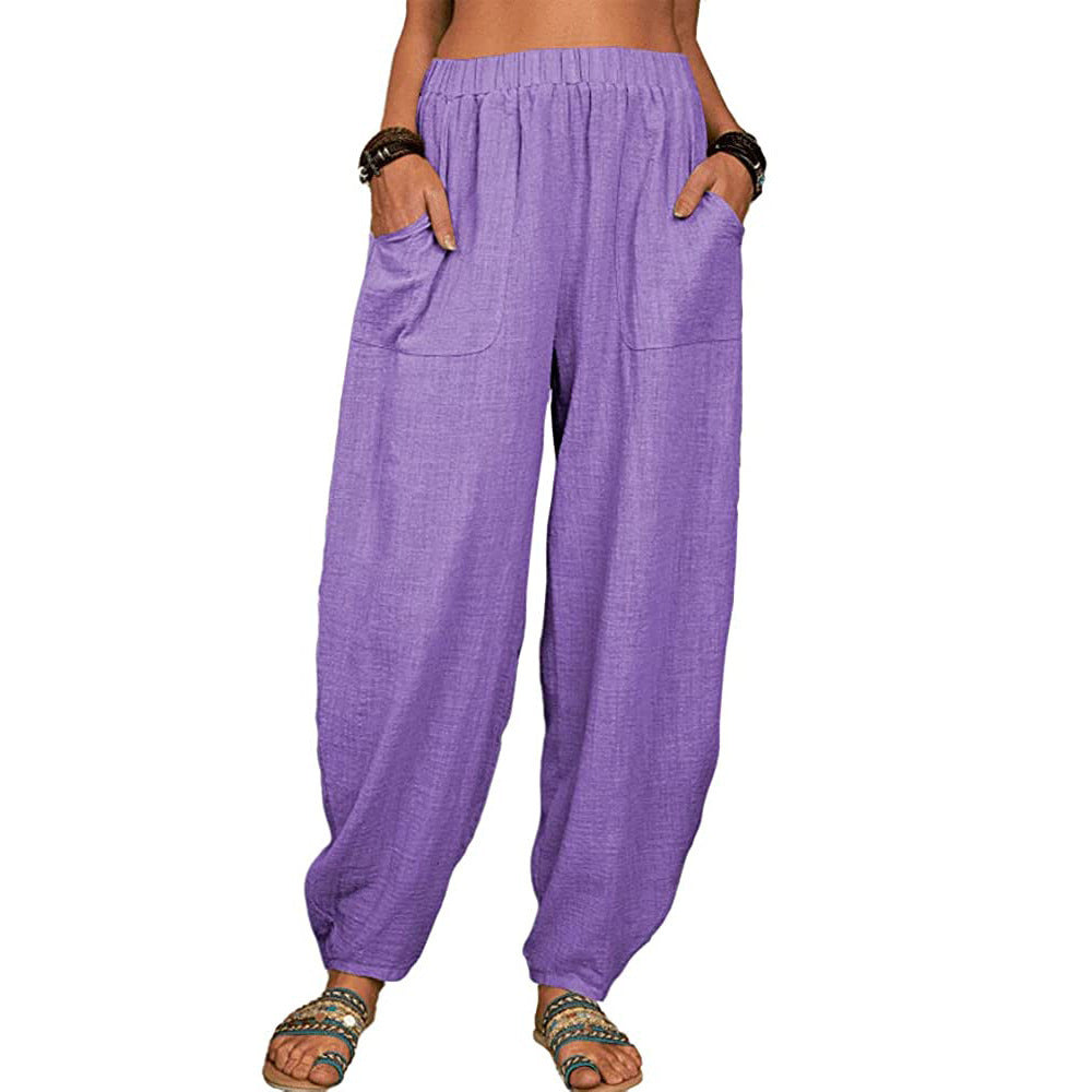 Valenzora | Casual harem pants with pockets