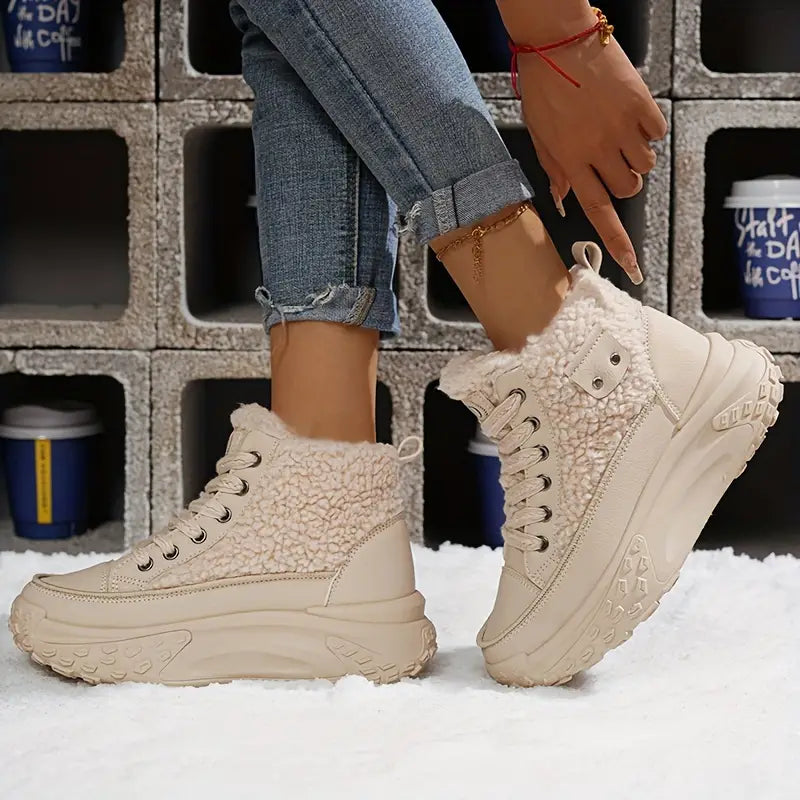 – Velvet snow boots