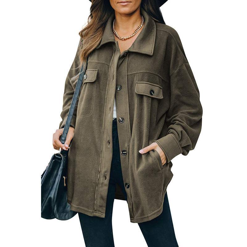 Valenzora | Fleece-Knopfjacke