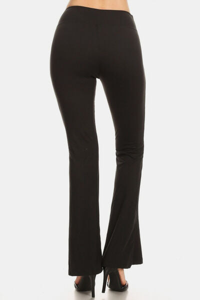 Valenzora | High-Waist Schlag-Leggings Schwarz