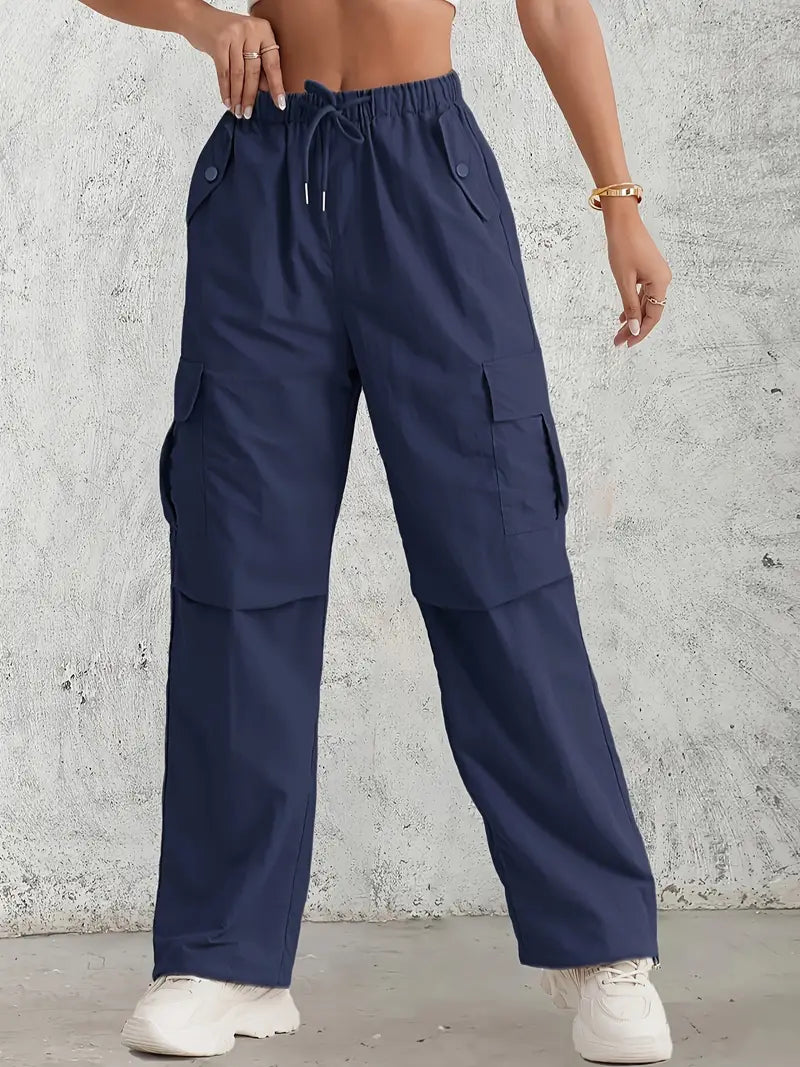 Valenzora | Cargohose mit hohem Bund – Damen-Utility-Hose