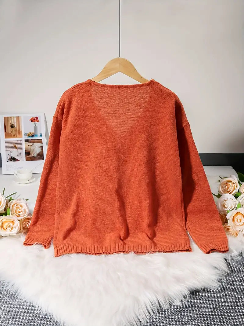 Valenzora – Gebreide trui with V-neck