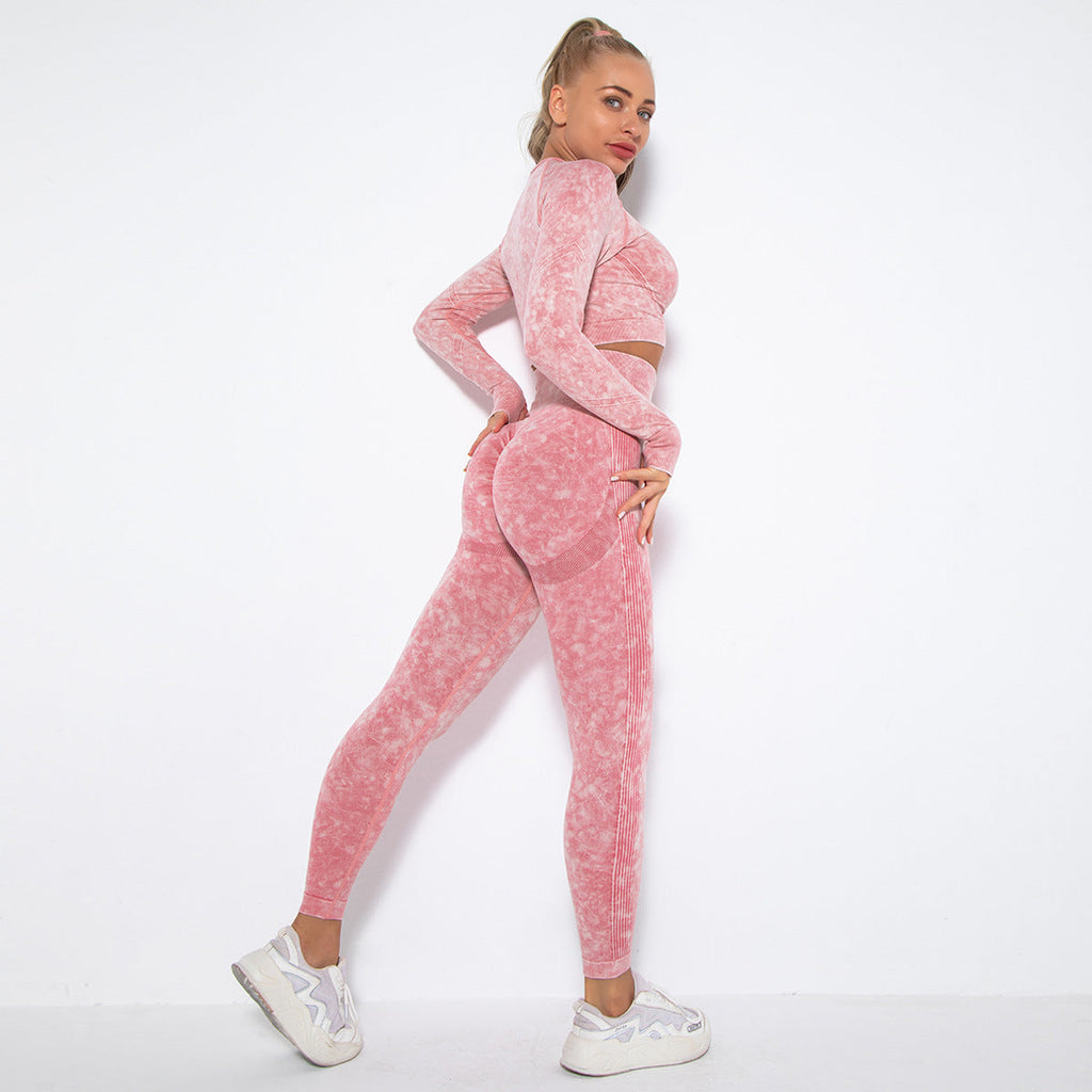 Valenzora | Sportliches Set mit Crop Top und High-Waist Leggings