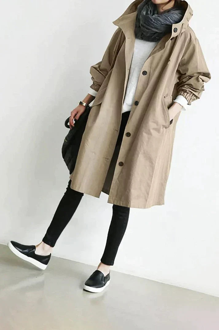 Valenzora - Trench coat with hood