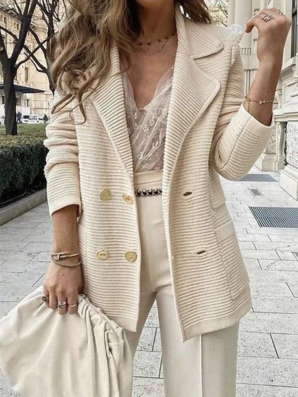 Valenzora | Groovy Long Sleeve Cardigan with Solid Color Sleeves
