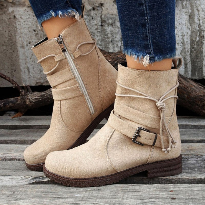 Valenzora | Casual women's boots with buckle