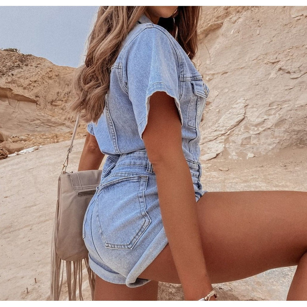 Valenzora Retro-Jeans-Jumpsuit