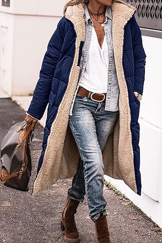 Valenzora | Reversible long puffer jacket