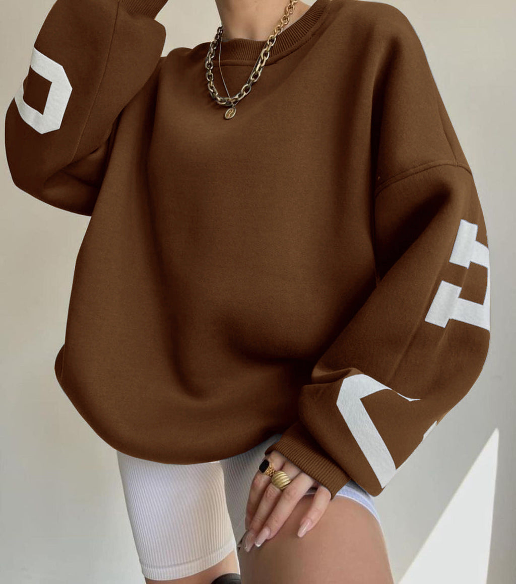 Valenzora | Oversized Langarm-Kapuzenpullover