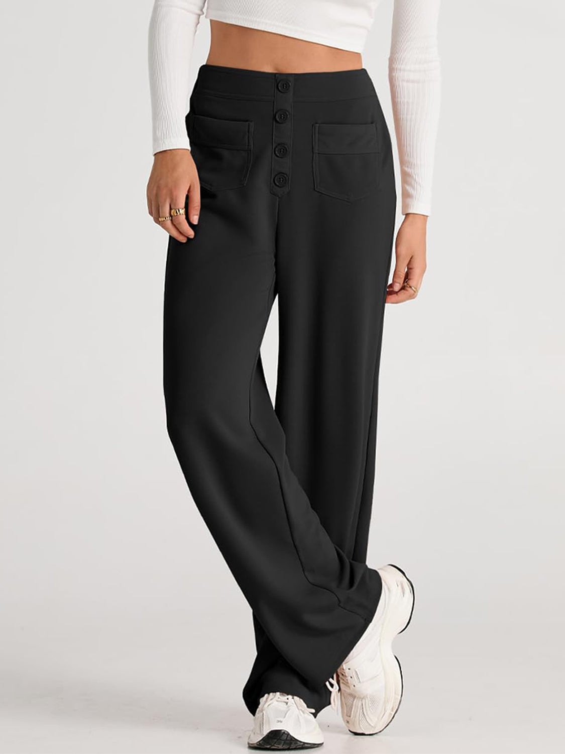 Valenzora | Weite Hose mit Taschen, elegant und bequem