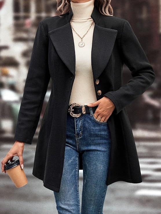Valenzora | Taillierter Blazer für Damen – stilvolle Longjacke