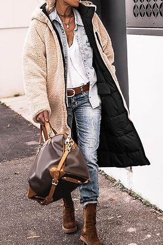 Valenzora | Reversible long puffer jacket