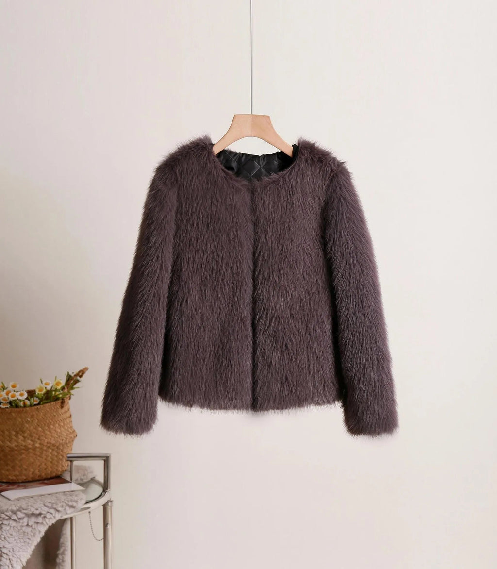 Valenzora | Solid Color Short Coat for Women