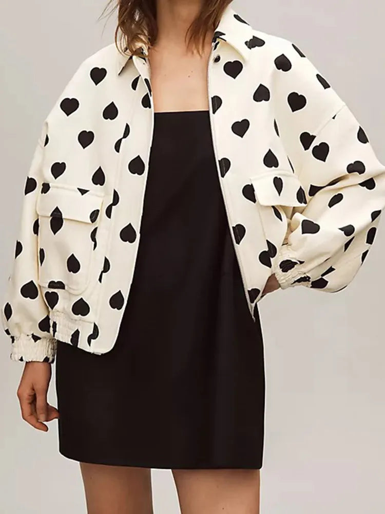 Valenzora | Jacket with heart print