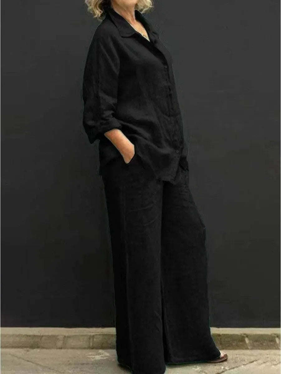 Valenzora | Women's suit with trousers and casual shirt
