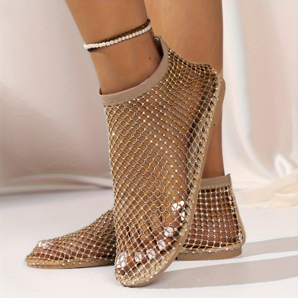 Valenzora | Construction Strasa, Flat Shoes, Transparent Sandals for the Beach