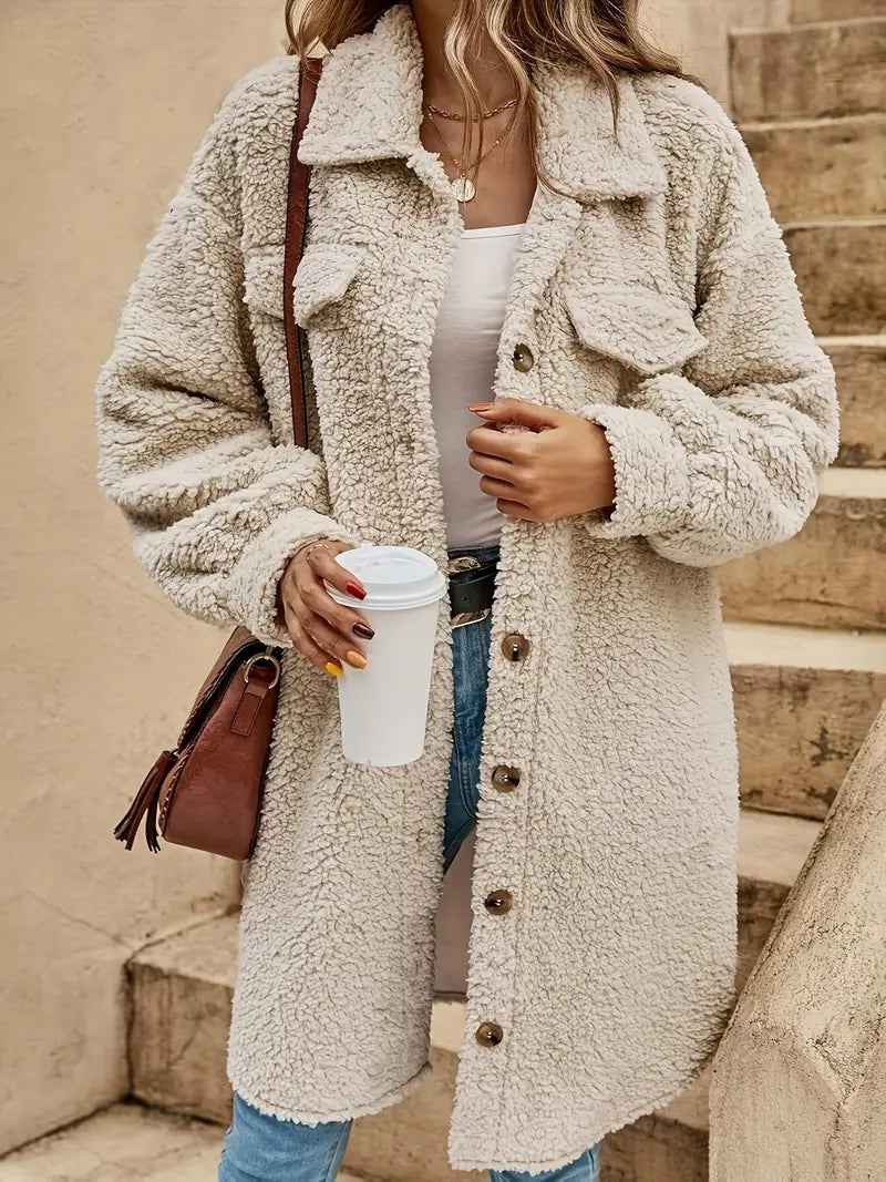 Valenzora | Casual Long Plush Cardigan