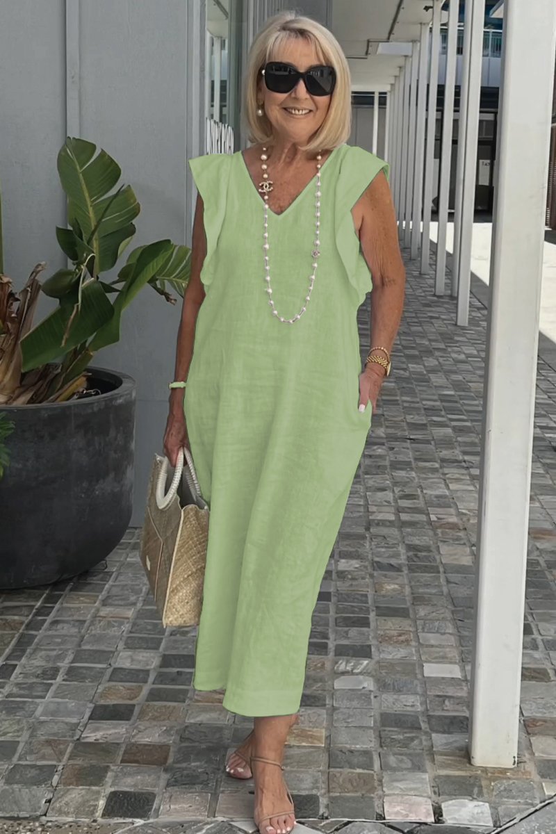 Valenzora | Casual dress made of cotton and linen