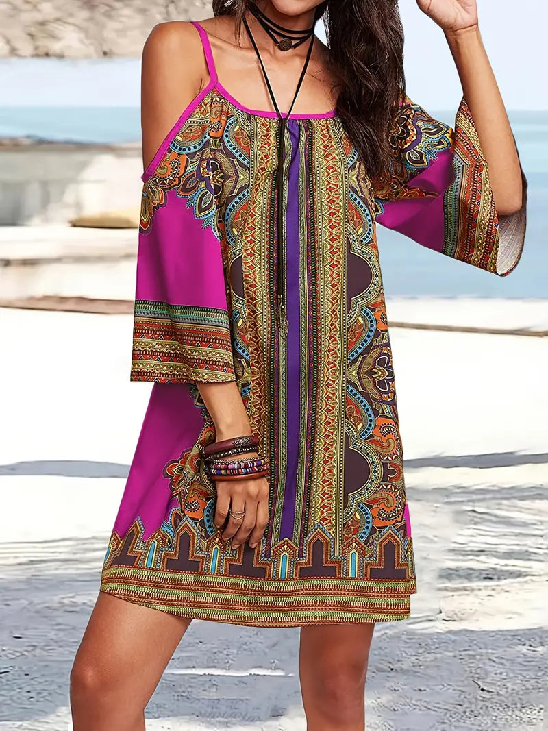 Valenzora | Farbenfrohes Boho-Sommerkleid
