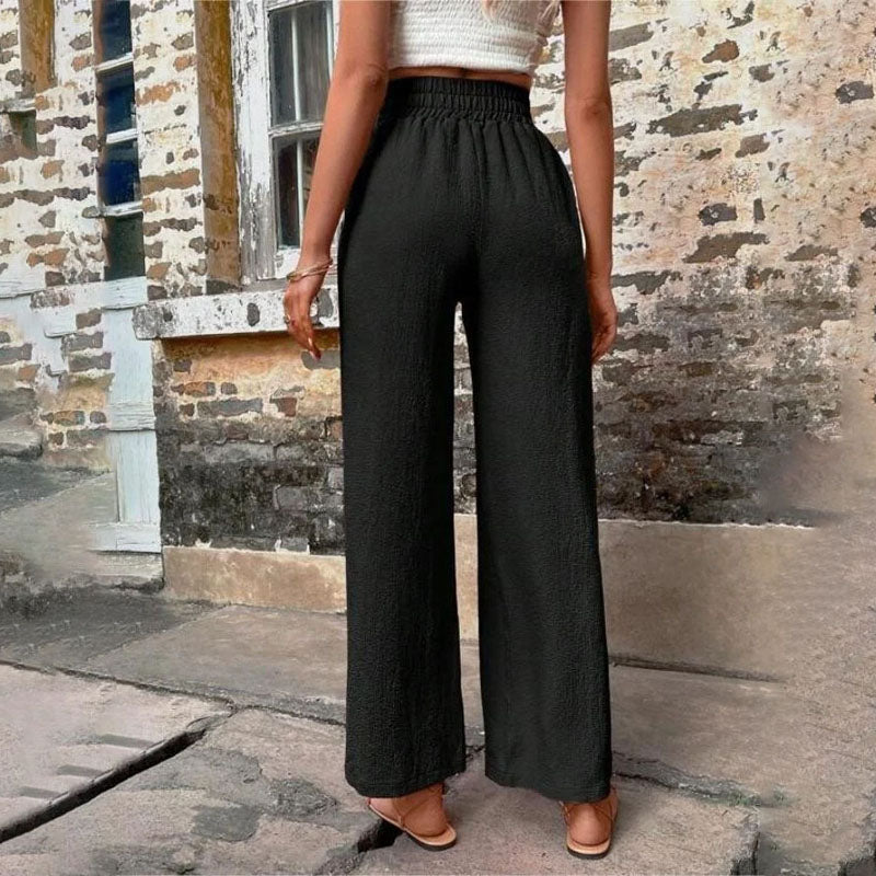 Valenzora | Colorful, airy summer trousers for women with wide legs