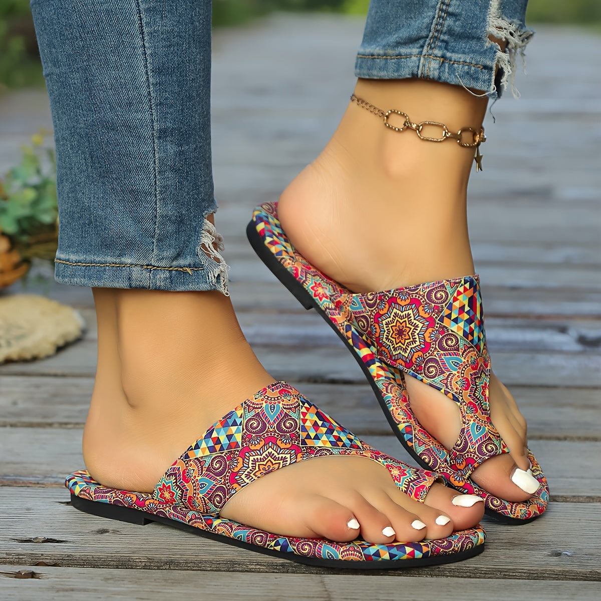 Valenzora | Floral Flip Flops for Women