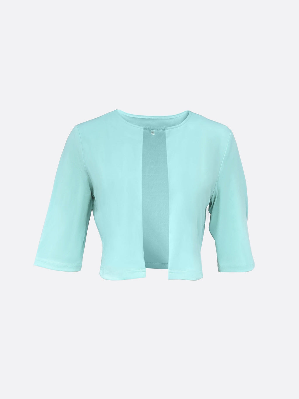 Valenzora Kleid | Elegantes türkises langes Blazer-/Kleid-Set mit Blumenmuster