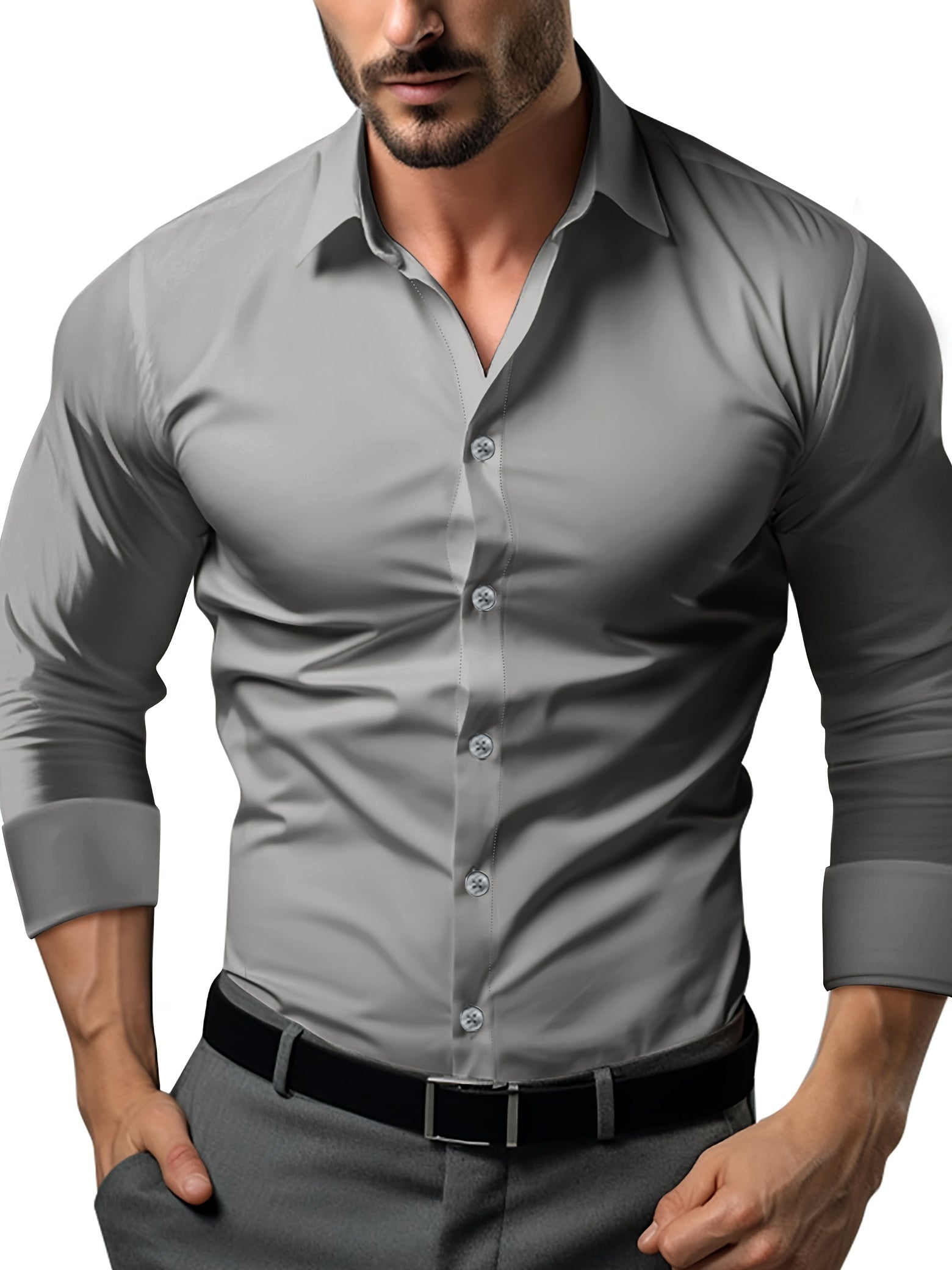 Valenzora | Slim Fit Plain Cotton Shirt