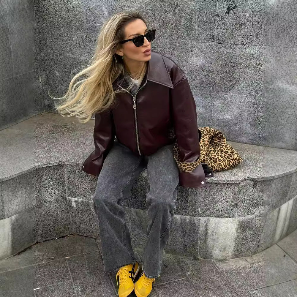 Valenzora | Elegante Lederjacke