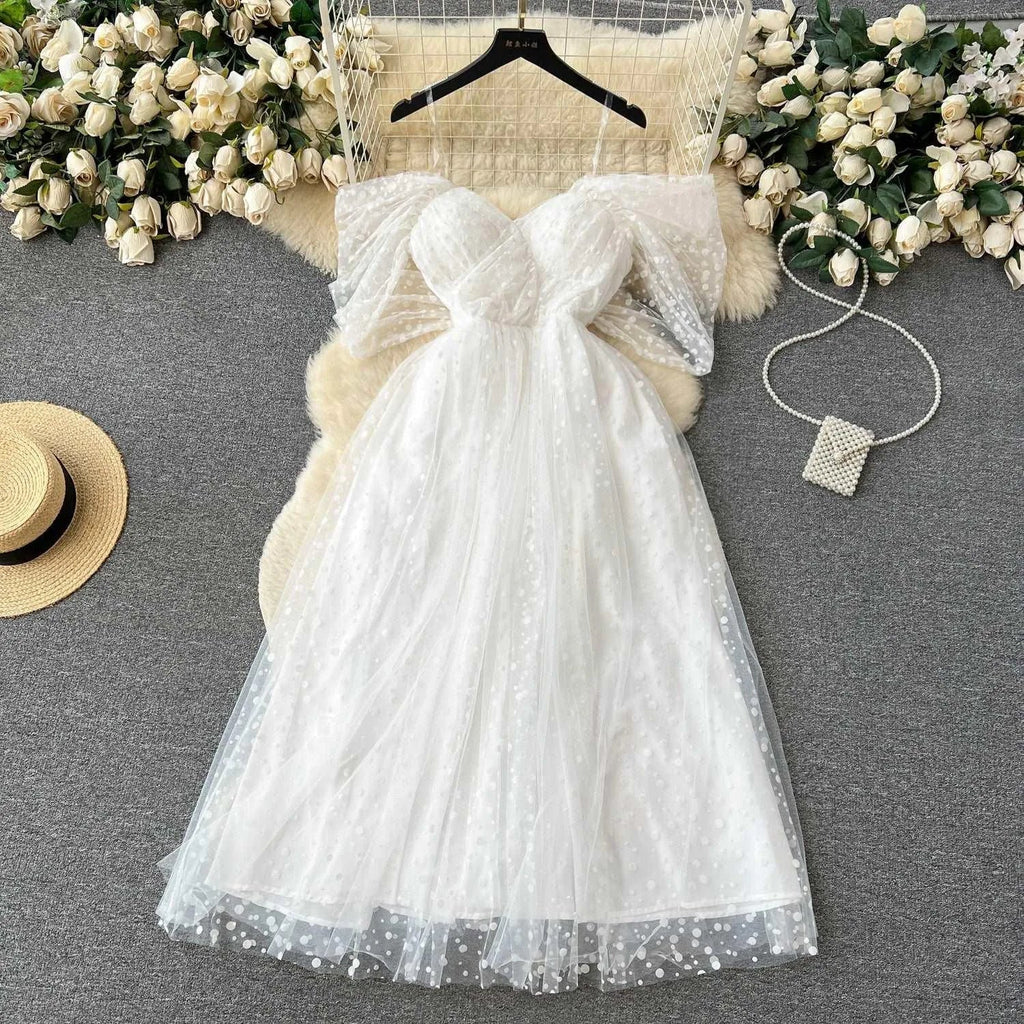 Valenzora | Luxuriöses französisches weißes Kleid