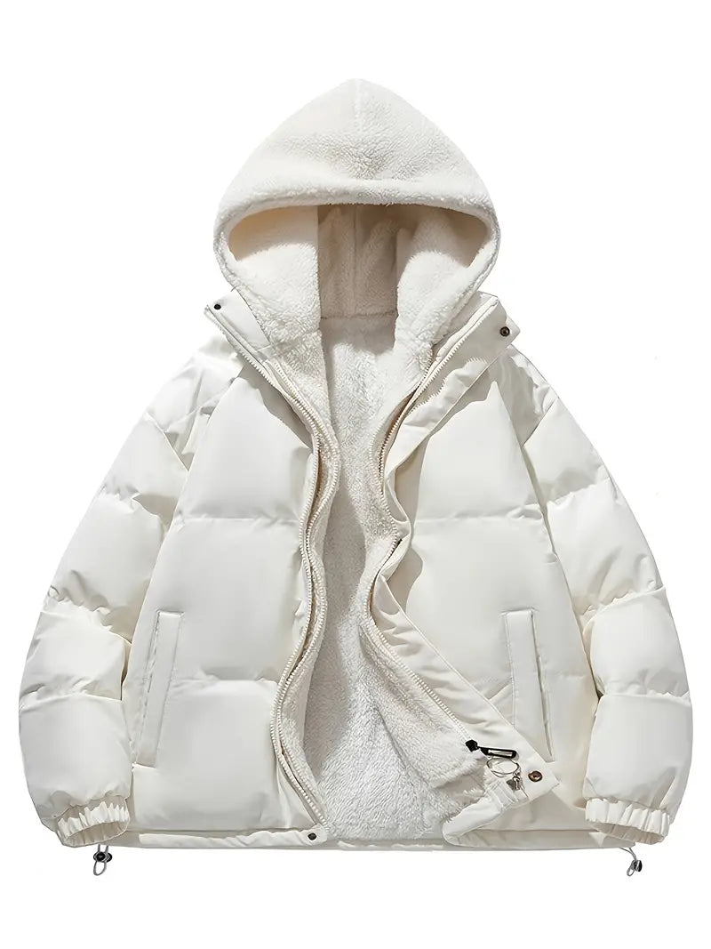 Valenzora | Langärmlige Fleece-Kapuzenjacke mit Taschen
