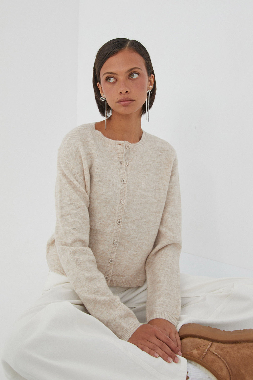 Valenzora | Farbenfroher Damen-Cardigan in Unifarben