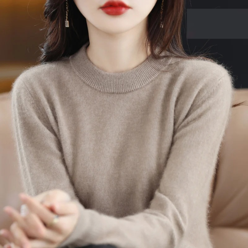 Valenzora | Women's Cashmere Sweater, Luxurious Round Neck, Soft & Fashionable