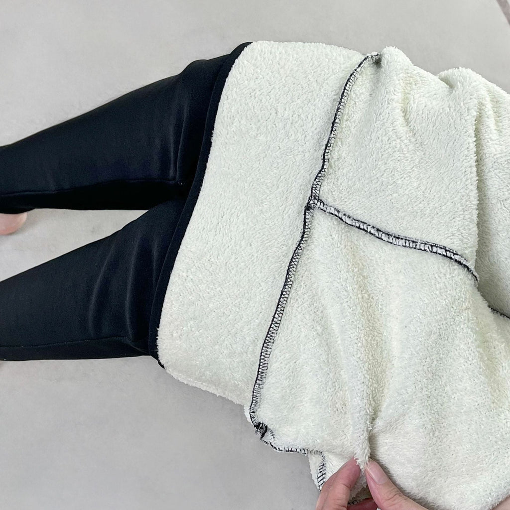 Valenzora | Elegante Fleece-Leggings mit hohem Bund und Wolle