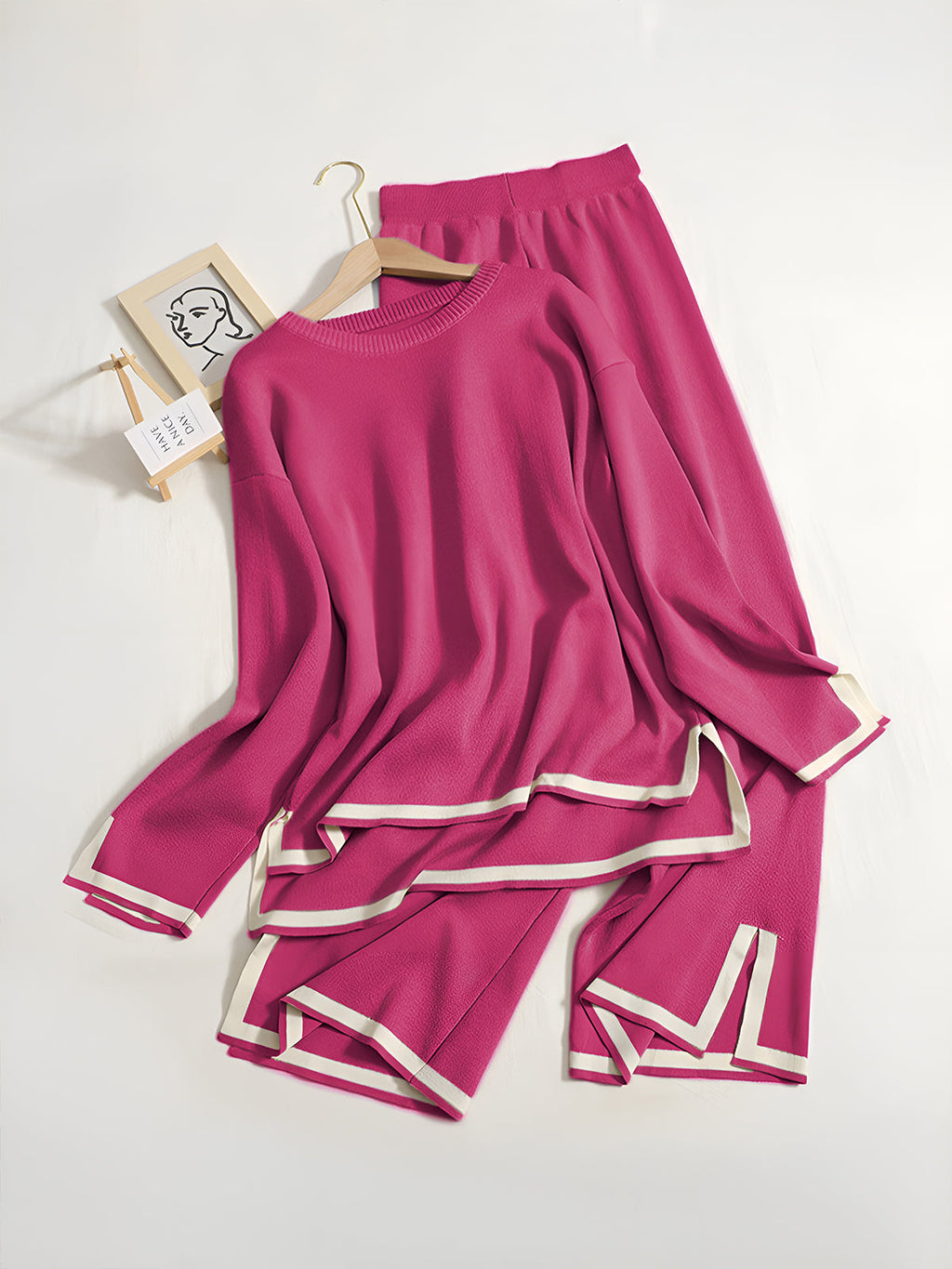 Valenzora Elastic Knit Lounge Set