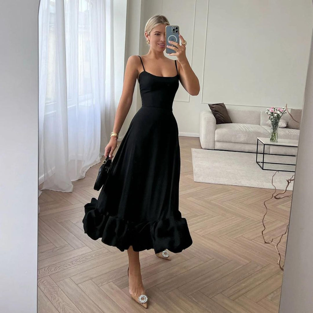 Valenzora | Charmantes Midikleid mit Rüschen