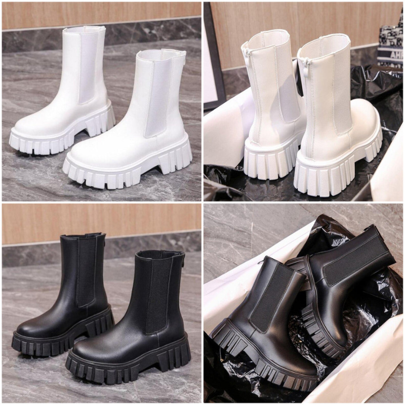 Valenzora | Women's Boots Fashionable Platform Boots with Slip-on Design, Suitable for Everyday Wear