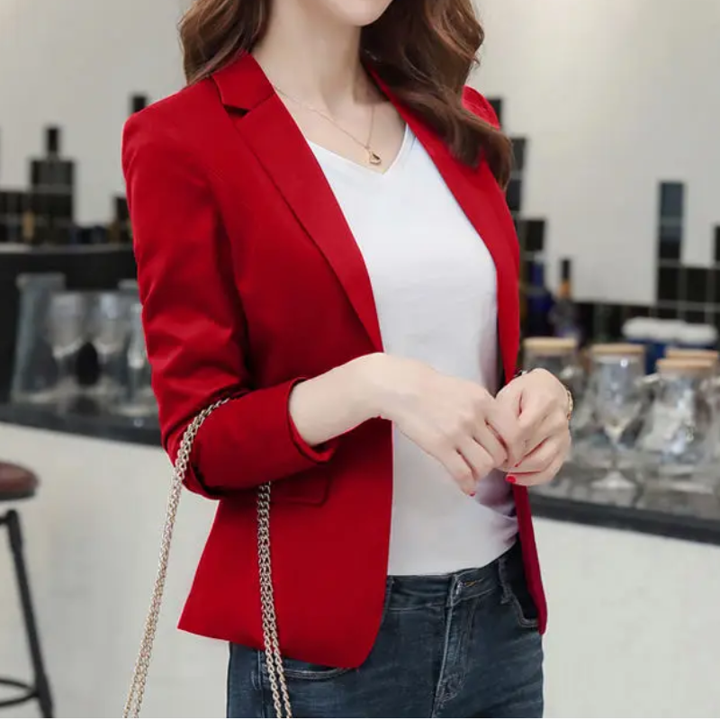 Valenzora | Elegant women's blazer with long sleeves, ideal for work