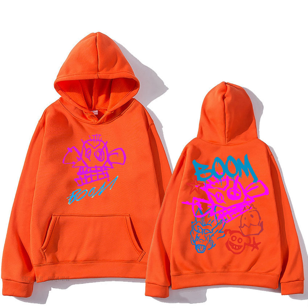 Valenzora | Arcane Jinx Cartoon Langarm-Kapuzenpullover