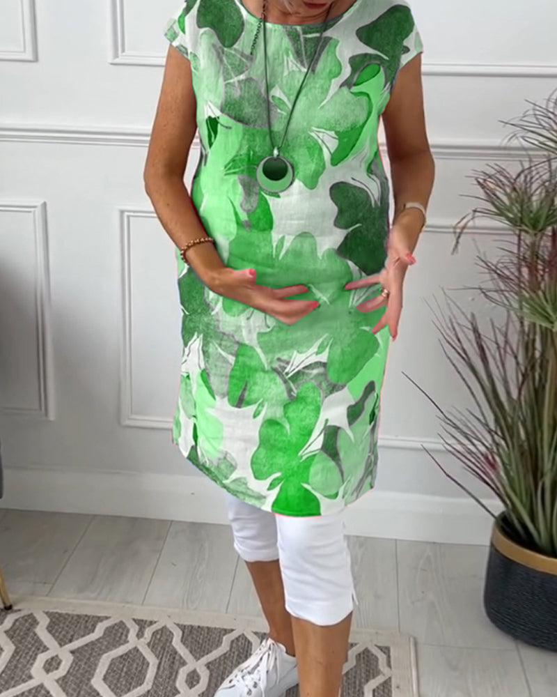 Valenzora | Sommerkleid mit asymmetrischem Schnitt und hohem Schlitz