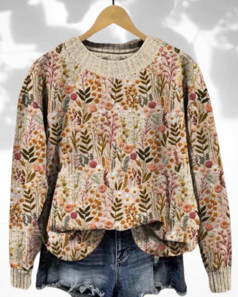 Valenzora | Comfortable floral sweater