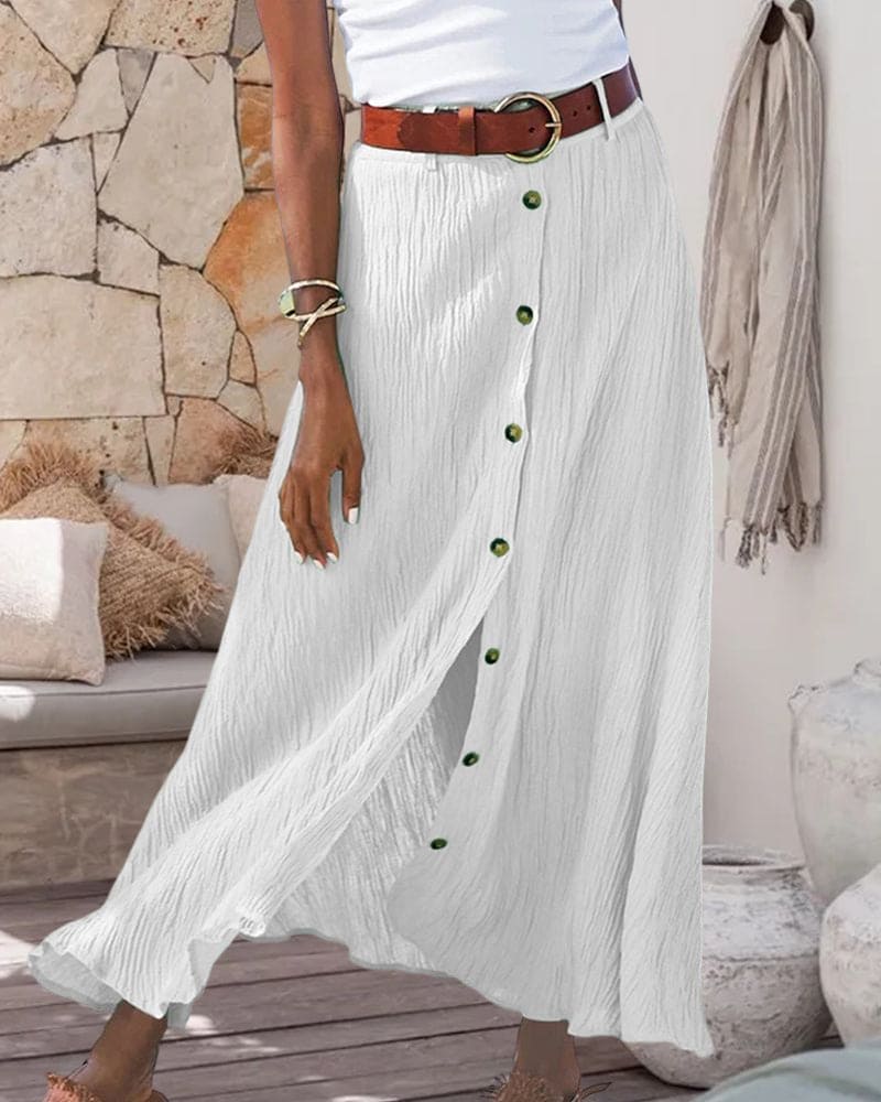 Valenzora | Long skirt with buttons