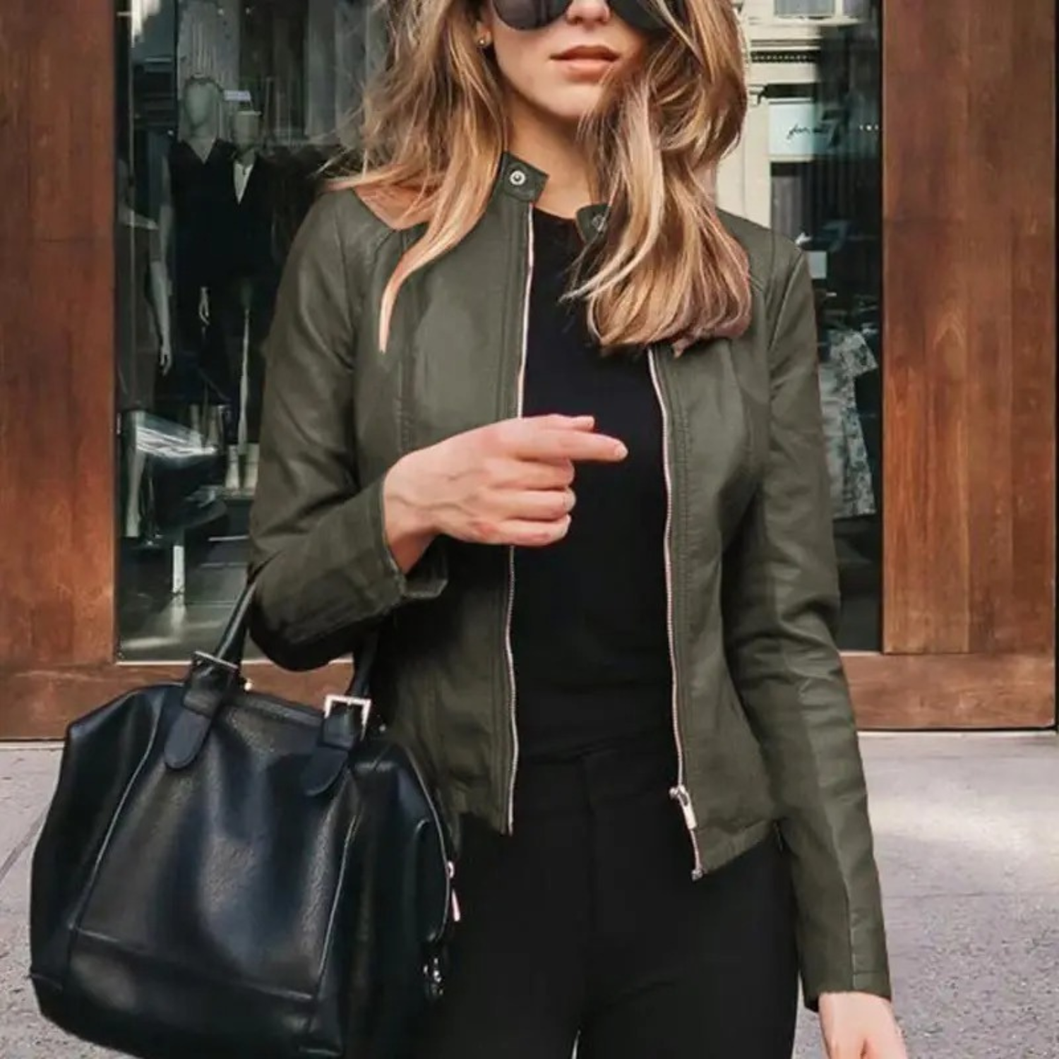 Valenzora - Motorradlederjacke für Damen