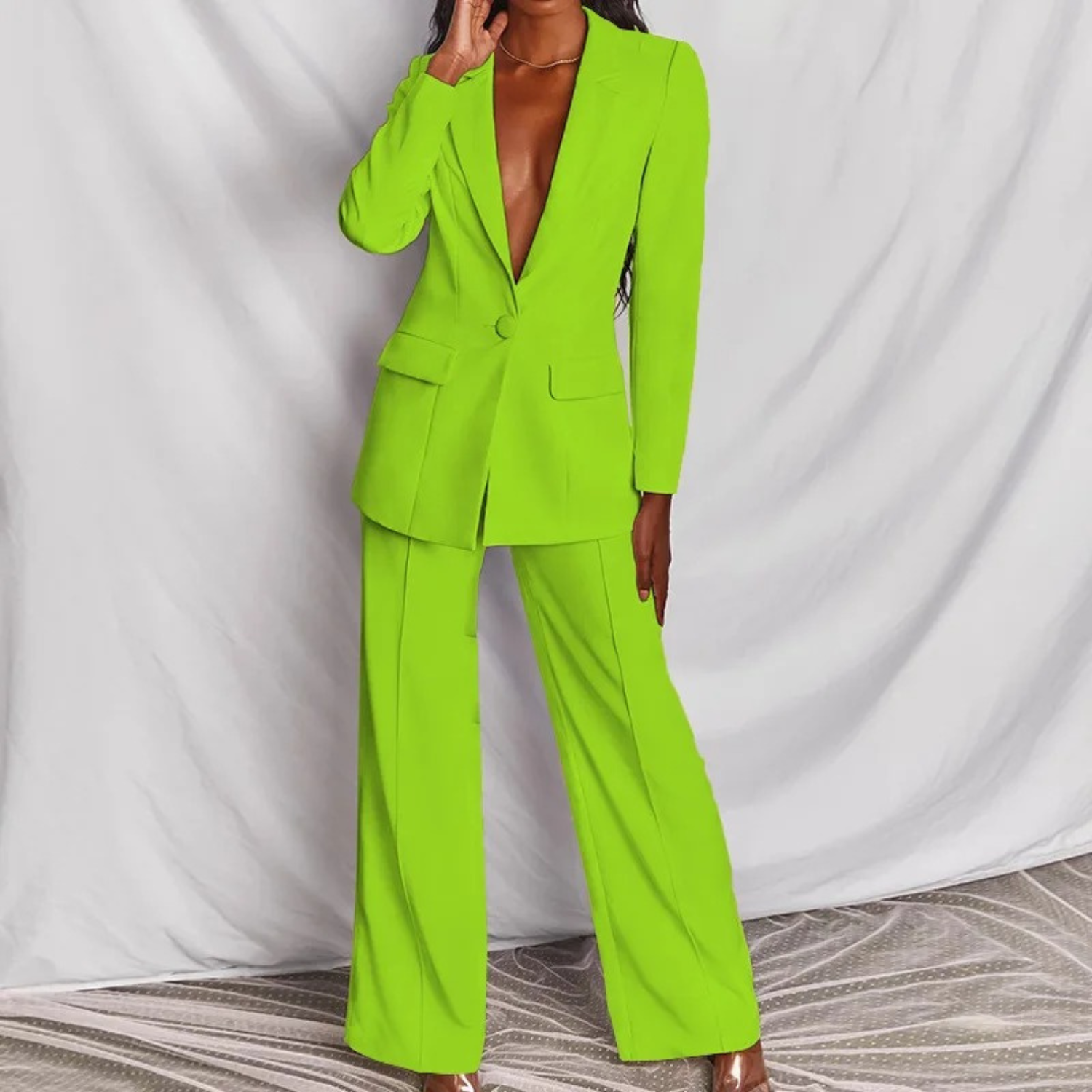 Valenzora | Long-sleeved blazer and trousers set for women