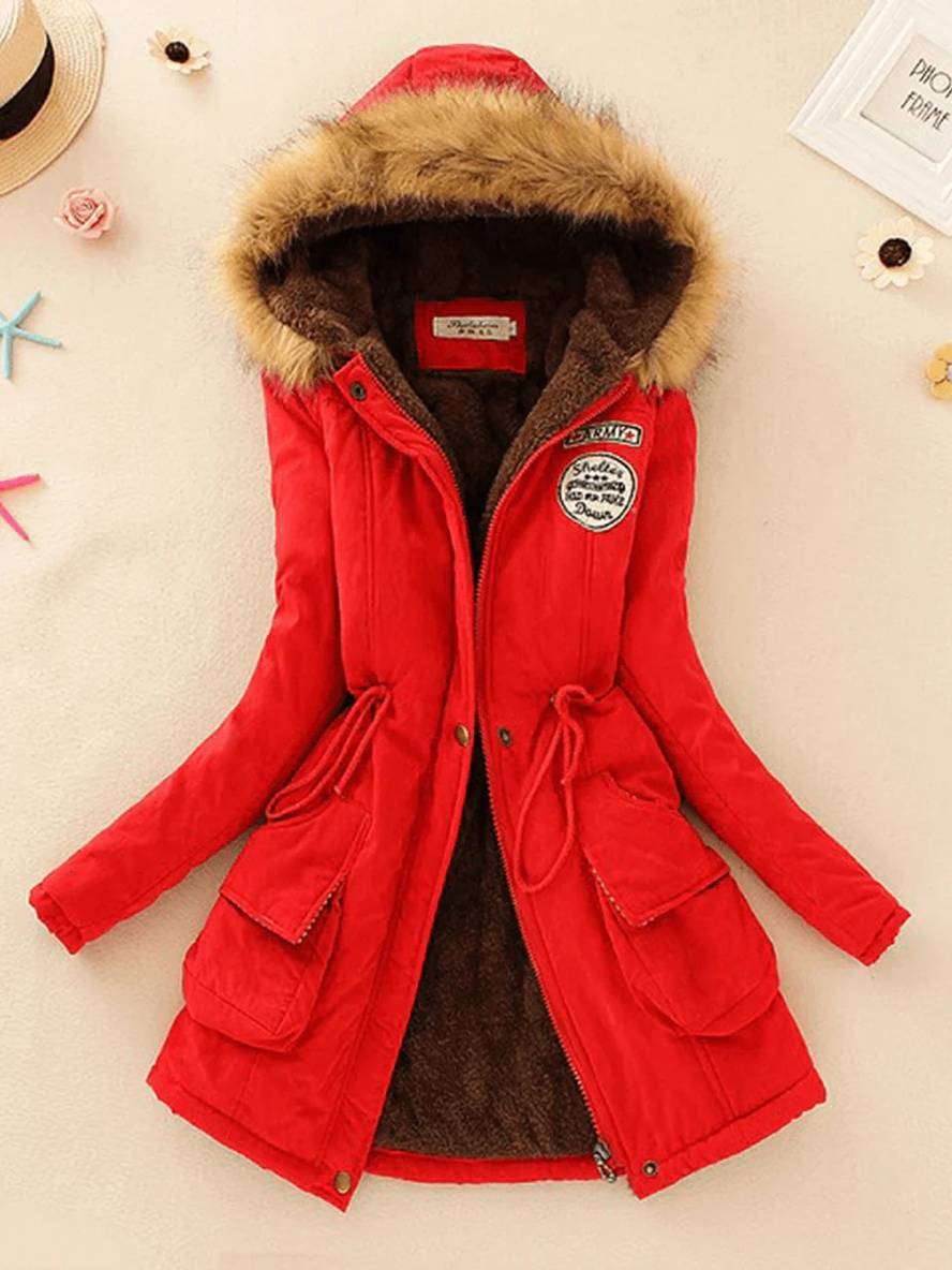 Valenzora | Women's parka in mid-length style with zipper