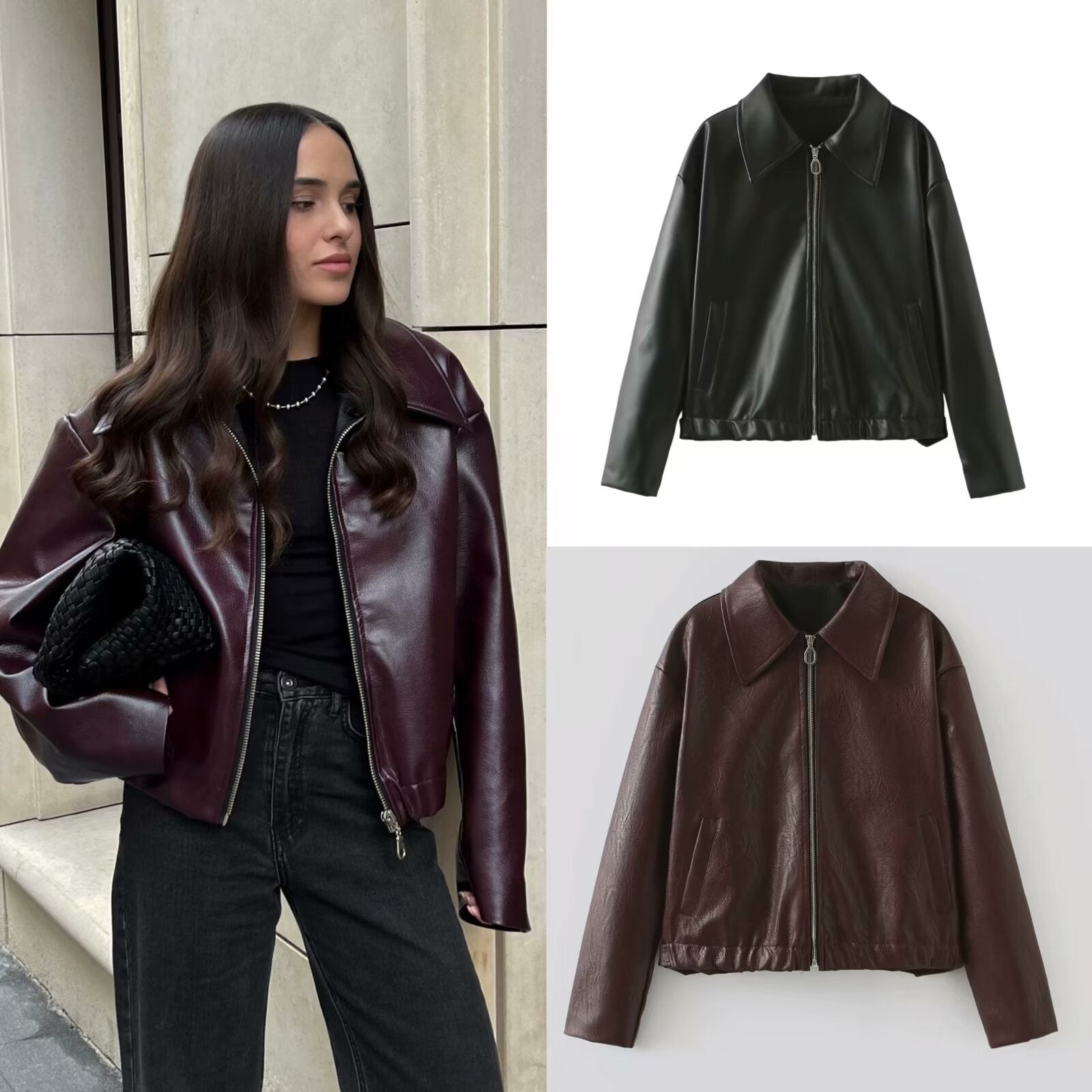 Valenzora | Elegante Lederjacke