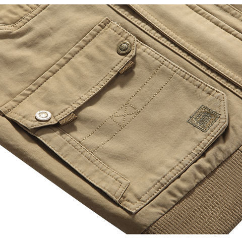 Valenzora | Casual Cotton Vest with Multiple Pockets