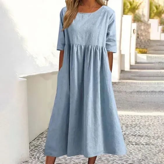 Valenzora | Elegantes, bequemes Baumwollkleid