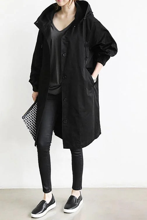 Valenzora - Trench coat with hood