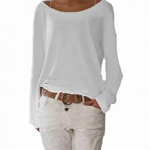 Valenzora | Loosely knitted women's long-sleeved shirt