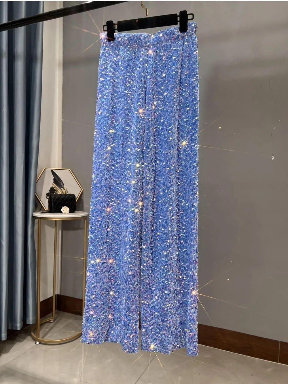 Valenzora | Weite Sonnenhose mit Pailletten